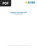 Passport Services Transaction Journal