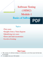 Software Testing (18IS62) Module-1