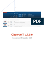 Observeit V.7.0.0: Introduction and Installation Guide