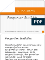 Statistika Bisnis - Pengantar Statistik