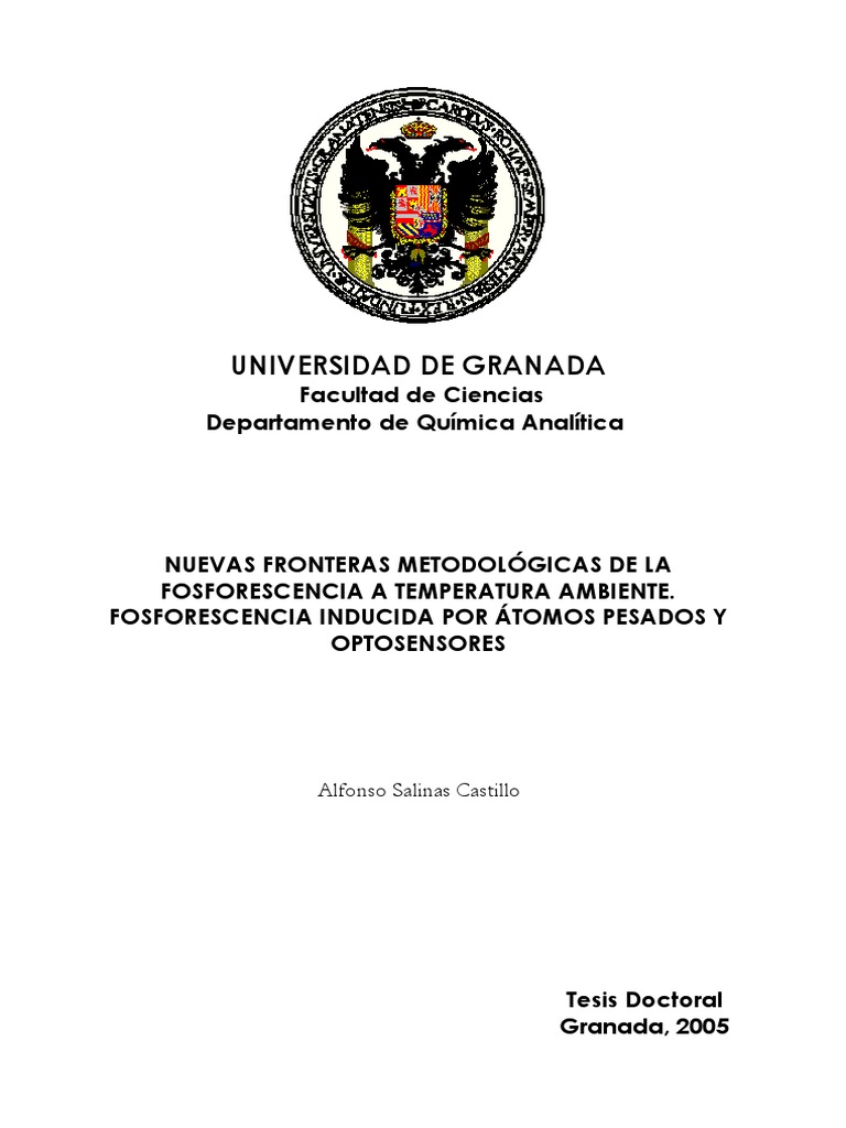 Notas Clase 1 | PDF | Fluorescencia | Espectro de emisión