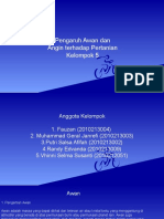 Kelompok 5 Agroklimatologi Awan Dan Angin Terhadap Pertanian