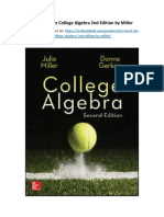 Test Bank For College Algebra 2nd Edition by Miller