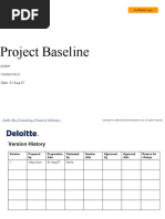 Project Baseline Template