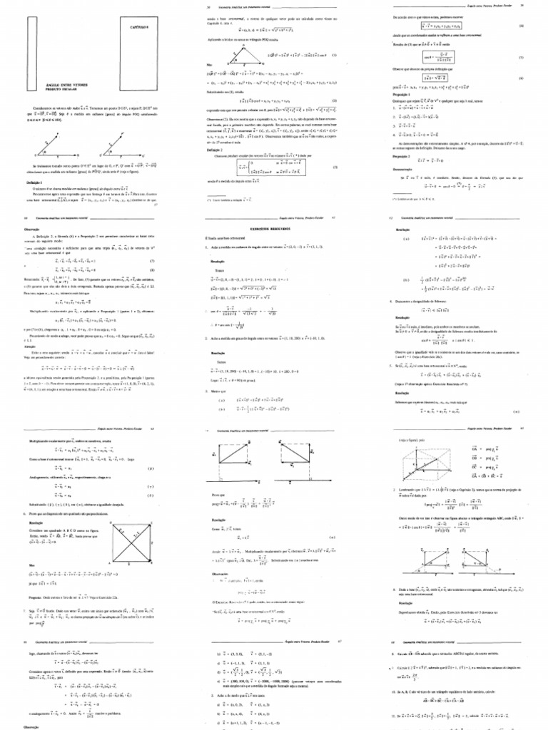 Geometria Analítica_ Um tratamento vetorial | PDF
