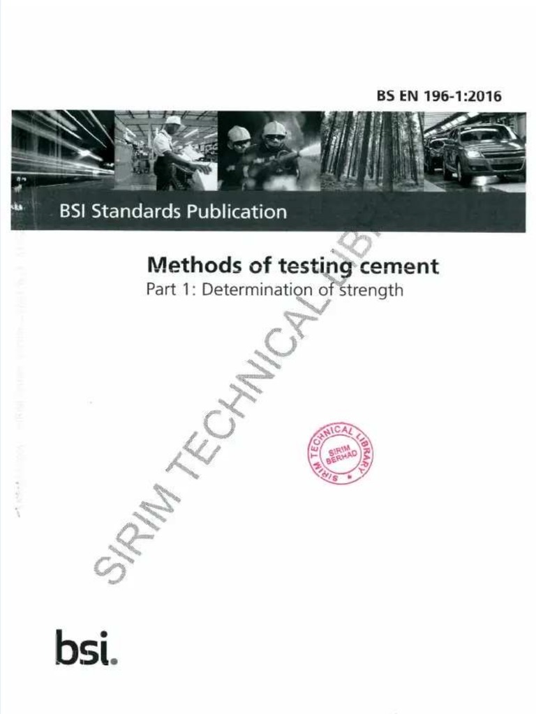 (PDF) BS en 19612016Cements Strength Free Download PDF PDF