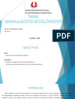 Tema: Brinquedos Ecológicos: Universidade Metodista de Angola Faculdade de Engenharia E Arquitetura