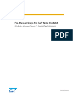 Pre-Manual Steps for SAP Note 3048268_APPL604