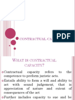 Contractual Capacity Law 1