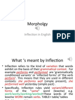 Morpholgy Inflection 2