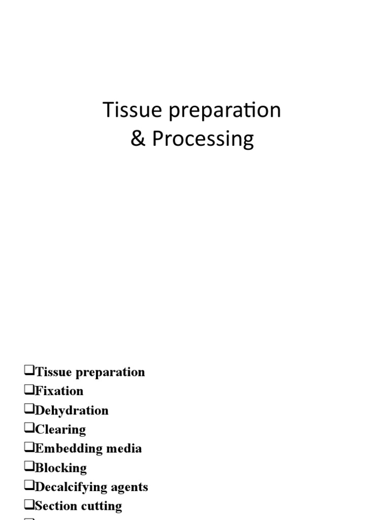 01 Histopathology PDF Fixation (Histology) Histology