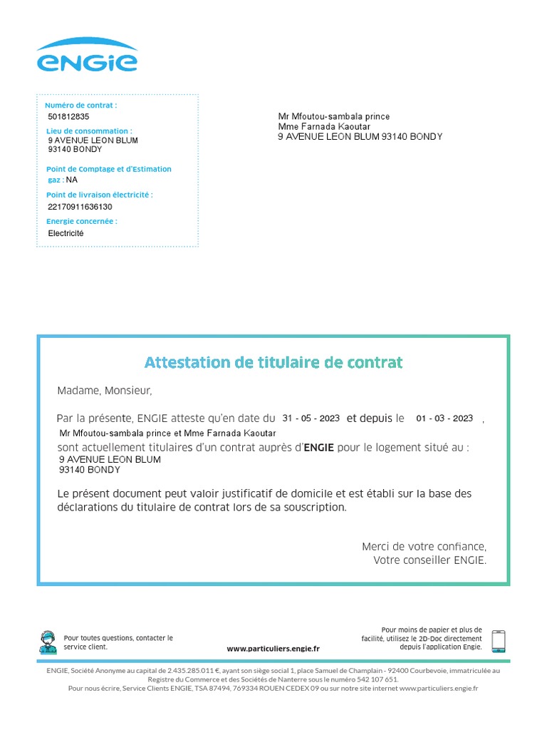 Engie - Gaz - Free | PDF | Taxe sur la valeur ajoutée | Facture
