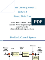 Automatic Control - Lecture 4