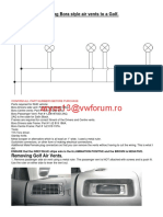 Fitting Bora Style Air Vents To A Golf
