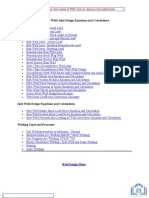 Weld Joint Design Equations and Calculations