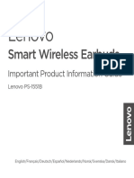 Smart Wireless Earbuds Ipig en FR de Es NL NB SV Da It