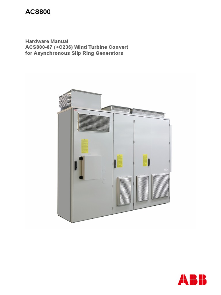 ACS800 Wind Turbine Converter Manual | PDF | Electrical Wiring | Switch