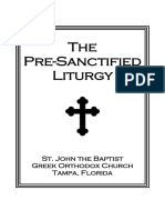 Pre-Sanctified Liturgy Book