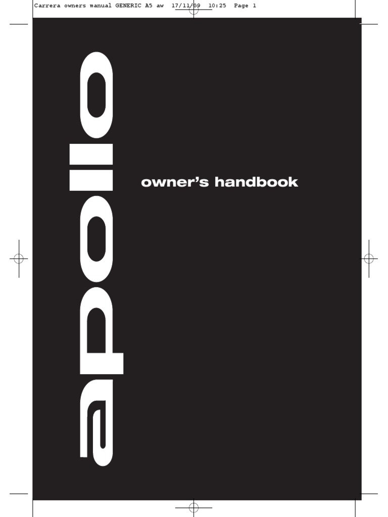 Apollo Owners Manual 2018 (2) | PDF | Traffic | Vehicles