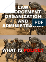 Law Enforcement Organization and Administration PPT 1