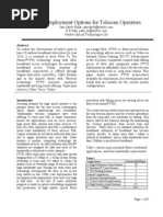 FTTH Deployment Options For Telecom Operators