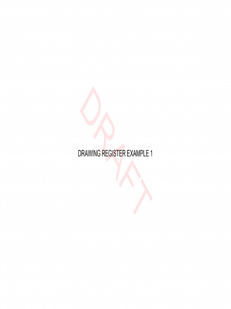 Drawing Register Examples | PDF