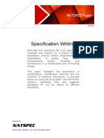 Specification Writing Paper