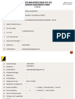 F - Pur - 01 Iso Vendor Assessment Form - Skaps Rev03