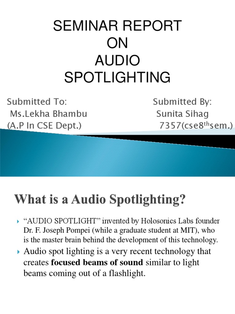 On Audio Spot LGHTNG | PDF | Loudspeaker | Waves