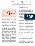 Avaliação Bimenstral de Filosofia 2 Ano