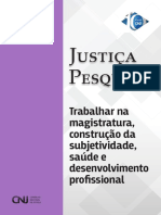 Justiça Pesquisa - Trabalhar Magistratura, Contrução Da Subjetividade, Saúde e Desenvolvimento Profissional