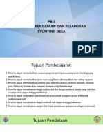 PB 3 Pendataan Dan Pelaporan Stunting Di Desa