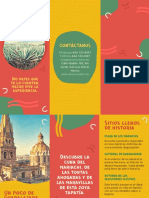 Conoce Guadalajara Con Formas Irregulares Colorido Folleto