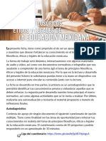 Principios Filosóficos, Éticos y Legales de La Educación Mexicana 2021 (Ficha 1)