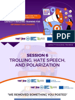 A1.3.1 Trolling Hate Speech and Polarization
