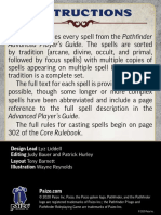 PZO2221 Pathfinder 2E Advanced Player's Guide Spell Cards