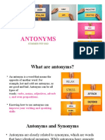 Day 18 Antonyms