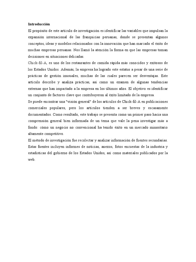 Chick Fil A | PDF