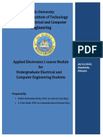 Applied Electronics I Course Module