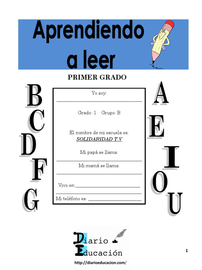 Actividades de Lengua para Primer Grado | PDF