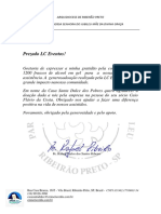 Carta de Agradecimento