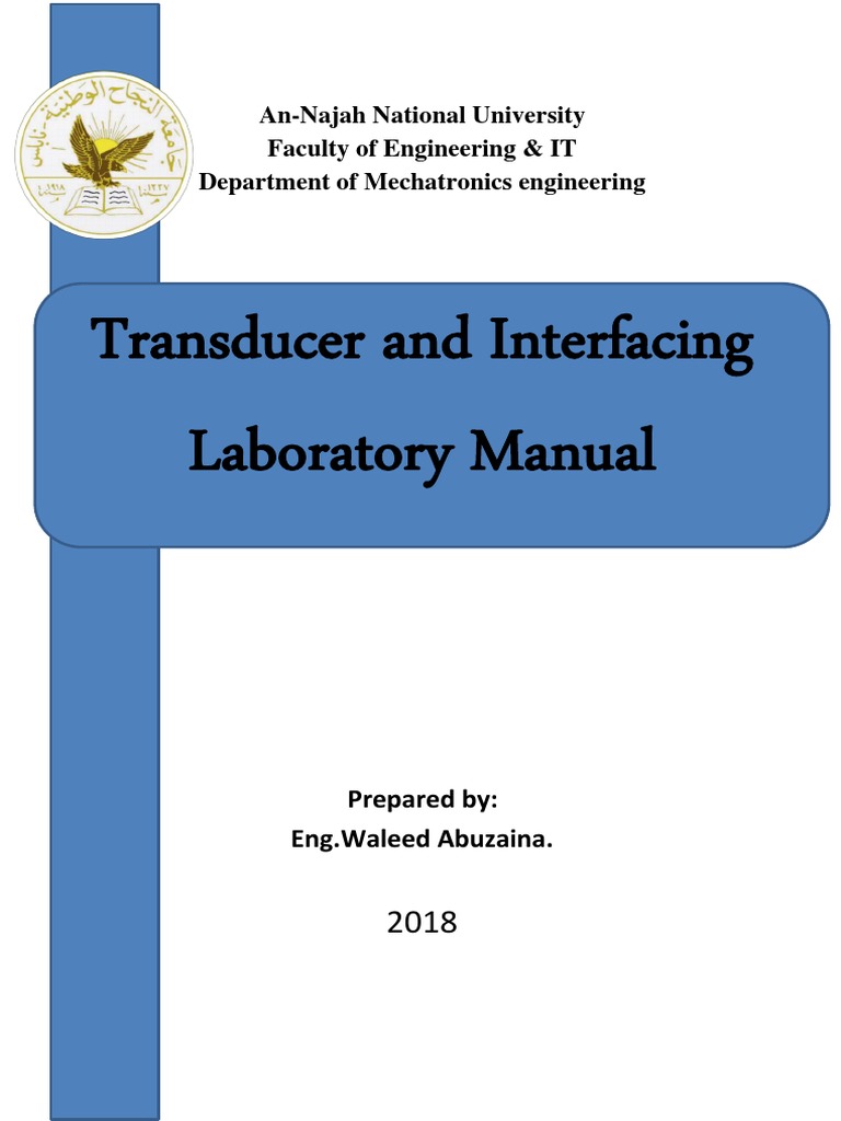 Transducer and Interfacing Laboratory Manual PDF Transformer