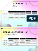 Horario Segundo Curso