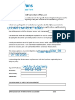 Sample of The Release Form