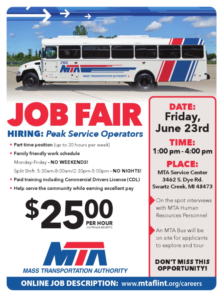 MTA JobFair Flyer 62323 PDF