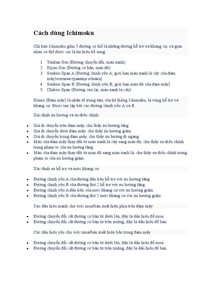 Phương Pháp Ichimoku Cloud | PDF