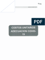 COSTOS UNITARIOS ADECUACIÓN COVID-19