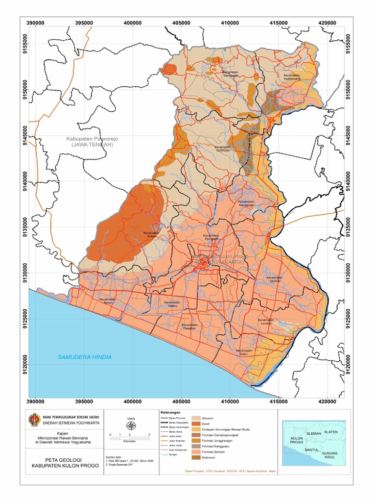 Peta Geologi Kabupaten Kulon Progo | PDF