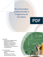 De La Formation Pro À L'ingénierie de Formation