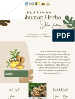 Pembuatan Herba Jahe Instan